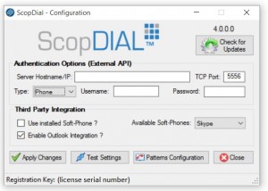 scopdial configuration